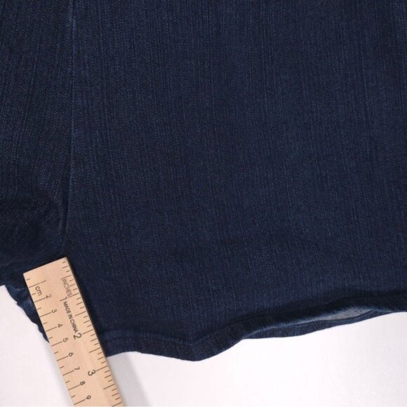 Soft Surroundings Women’s Denim Blue Mini‎ Skort Stretch Pockets 2BJ94 MEDIUM - Picture 9 of 13